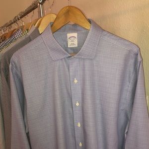 Brooks Brothers Slim Fit Glenn Plaid Dress Shirt